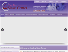 Tablet Screenshot of carolinasinuscenter.org